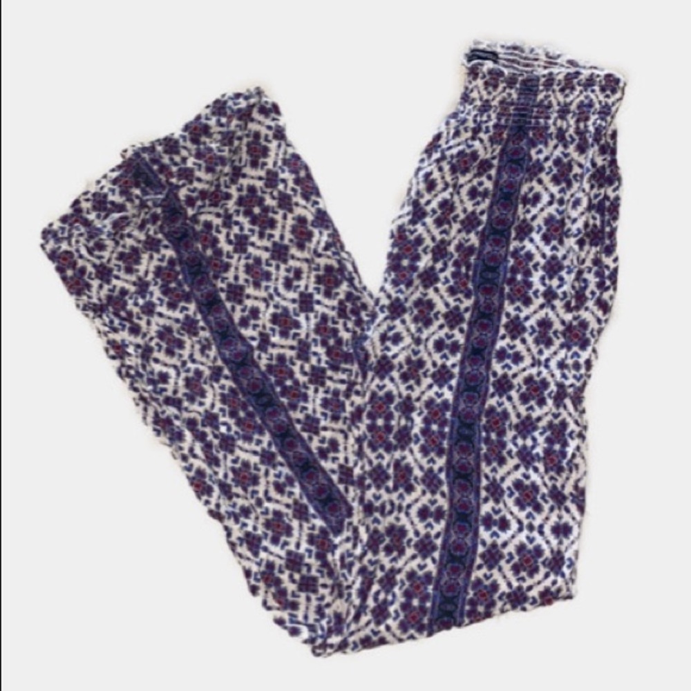 Brandy Melville Beach Palazzo OS One SizeElastic Waist Wide Leg Loose Leg